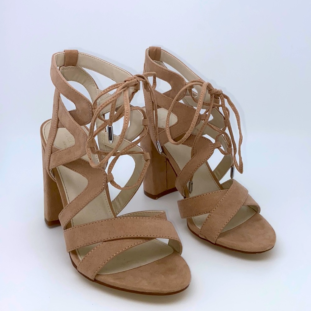 David’s Bridal Lace Up Pumps